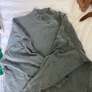 American Eagle Outfitters Olive Green Crewneck Sweater